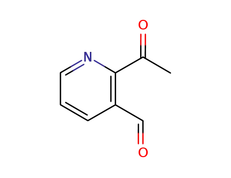 Molecular Structure of 20857-18-5 (Nicotinaldehyde, 2-acetyl- (8CI))