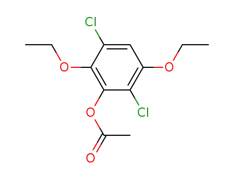 3-acetoxy-1,4-diethoxy-2,5-dichloro-benzene