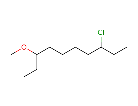 Molecular Structure of 30571-72-3 (6-Chloro-1-ethyloctyl(methyl) ether)