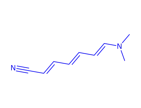 Molecular Structure of 207407-50-9 (2,4,6-Heptatrienenitrile,7-(dimethylamino)-(9CI))