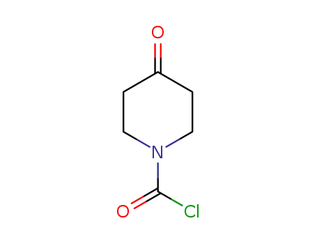 Molecular Structure of 206182-51-6 (1-Piperidinecarbonyl chloride, 4-oxo- (9CI))