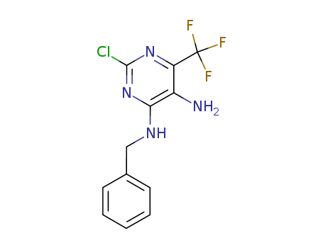 N-benzyl-2-chloro-6-(trifluoromethyl)pyrimidine-4,5-diamine