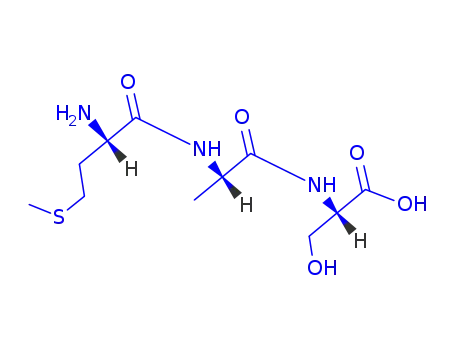 Molecular Structure of 17351-33-6 (H-MET-ALA-SER-OH)