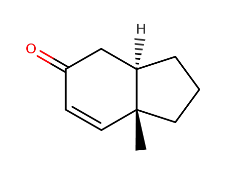Molecular Structure of 17429-25-3 (5H-Inden-5-one, 1,2,3,3a,4,7a-hexahydro-7a-methyl-, trans-)