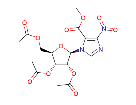 Imidazole-5-carboxylicacid, 4-nitro-1-b-D-ribofuranosyl-,methyl ester, 2',3',5'-triacetate (8CI) cas  20688-71-5