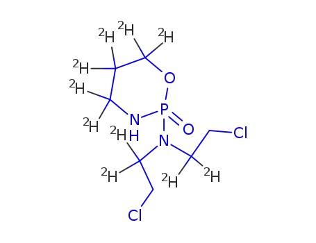 Molecular Structure of 173547-45-0 (Cyclophosphamide-d4)