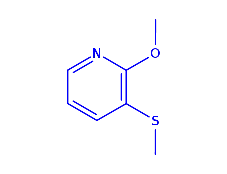 Molecular Structure of 207732-29-4 (Pyridine, 2-methoxy-3-(methylthio)- (9CI))