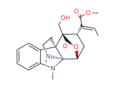 (1S,3S)-1,2,3,4,4a,9a-Hexahydro-4α-hydroxymethyl-9,10-dimethyl-1,4-(epoxymethano)-9aβ,4aβ-(iminoethano)-13-oxo-9H-carbazole 3-[(E)-α-ethylideneacetic acid]methyl ester