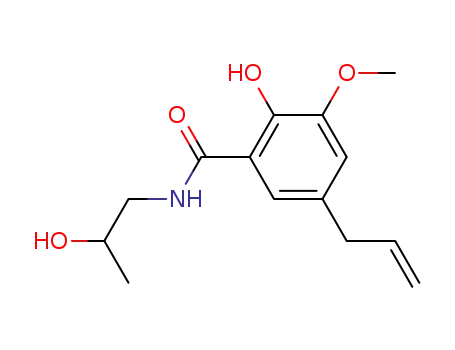 5-알릴-2-하이드록시-N-(2-하이드록시프로필)-m-아니스아미드