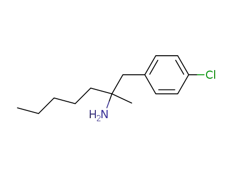 Molecular Structure of 1743-65-3 (1-(4-chlorophenyl)-2-methylheptan-2-amine)