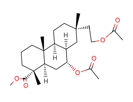 Molecular Structure of 1740-37-0 (methyl 7,16-bis(acetyloxy)pimaran-18-oate)