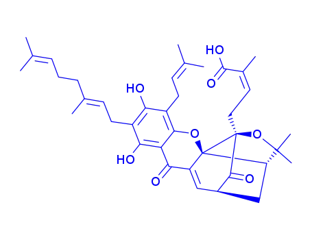 Molecular Structure of 173932-75-7 (Gambogenic acid)