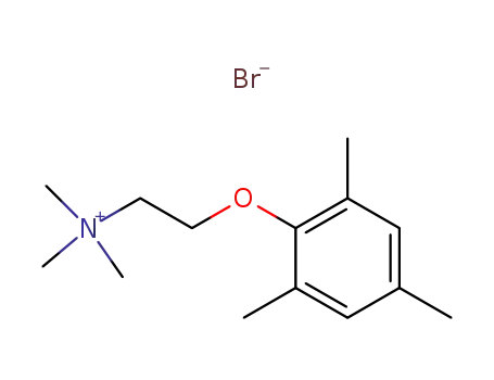 Molecular Structure of 17349-62-1 (N,N,N-trimethyl-2-(2,4,6-trimethylphenoxy)ethanaminium bromide)
