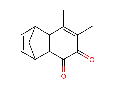 Molecular Structure of 17412-44-1 (1,4-Methanonaphthalene-5,6-dione, 1,4,4a,8a-tetrahydro-7,8-dimethyl- (8CI))