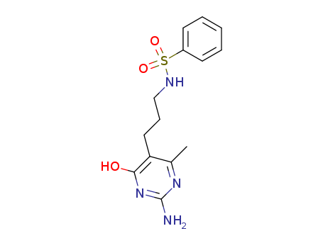 Benzenesulfonamide,N-[3-(2-amino-1,6-dihydro-4-methyl-6-oxo-5-pyrimidinyl)propyl]- cas  17400-07-6
