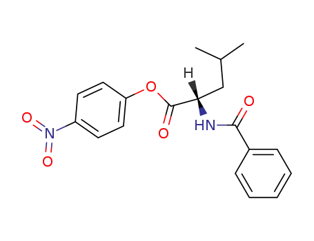 Molecular Structure of 2072-90-4 (4-nitrophenyl N-benzoylleucinate)