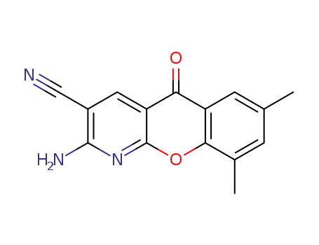 2-Amino-7,9-dimethyl-5-oxo-5H-[1]benzopyrano[2,3-b]pyridine-3-carbonitrile