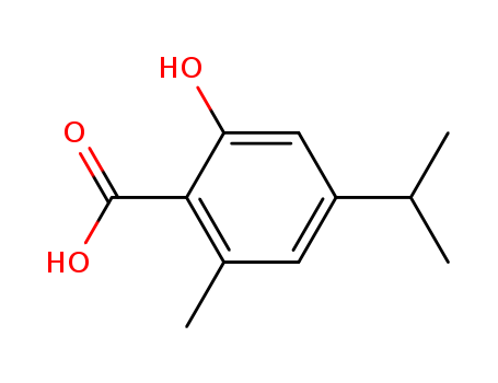 Benzoic acid,2-hydroxy-6-methyl-4-(1-methylethyl)-
