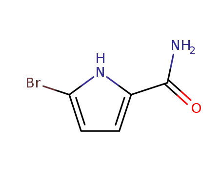 Molecular Structure of 17543-94-1 (5-Bromo-1H-pyrrole-2-carboxamide)