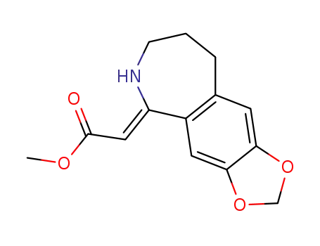 methyl 2-(2,3,4,5-tetrahydro-7,8-methylenedioxy-1H-2-benzazepin-1-ylidene)acetate