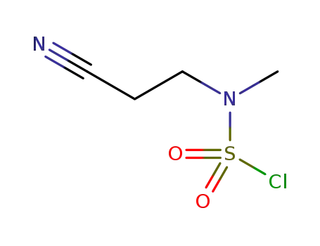 Molecular Structure of 209971-18-6 ((2-cyanoethyl)methylsulfamyl chloride)