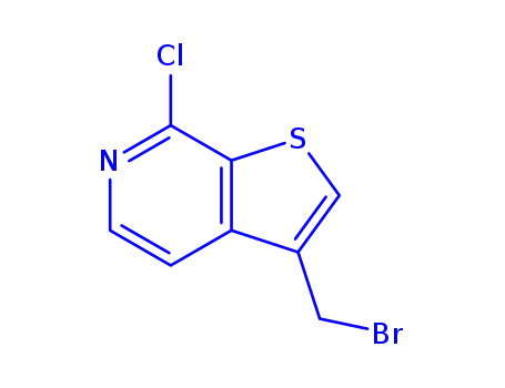 Molecular Structure of 209286-60-2 (3-(BROMOMETHYL)-7-CHLOROTHIENO[2,3-C]PYRIDINE)