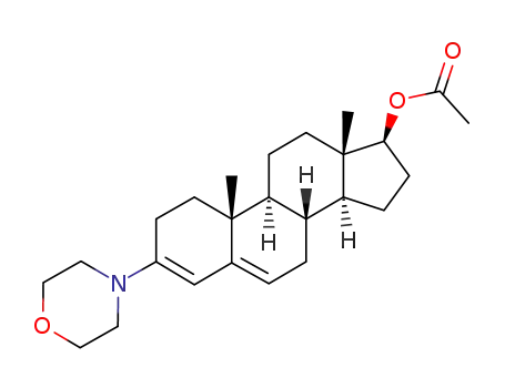 Molecular Structure of 84736-46-9 (3-morpholinoandrosta-2,5-dein-17β-yl acetate)