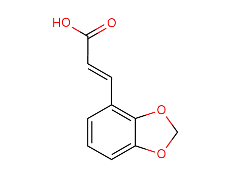 Molecular Structure of 38489-70-2 ((E)-3-(benzo[d][1,3]dioxol-4-yl)acrylic acid)