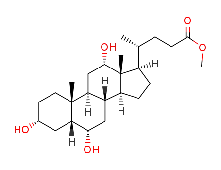 methyl 3α,6α,12α-trihydroxy-5β-cholanoate