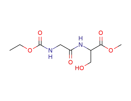 Molecular Structure of 21026-90-4 (N-(N-Carboxyglycyl)-N-ethyl-L-serine 1-methyl ester)