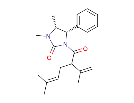 (4S,5R)-1,5-dimethyl-4-phenyl-3-<2'-(1-propen-2-yl)-5'-methyl-4'-hexenoyl>imidazolidin-2-one