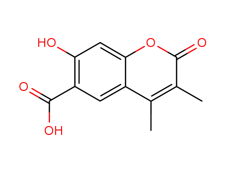 7-hydroxy-3,4-dimethyl-2-oxo-2<i>H</i>-chromene-6-carboxylic acid