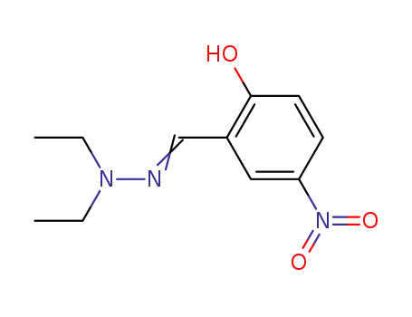 Molecular Structure of 1750-89-6 ((6E)-6-[(2,2-diethylhydrazino)methylidene]-4-nitrocyclohexa-2,4-dien-1-one)