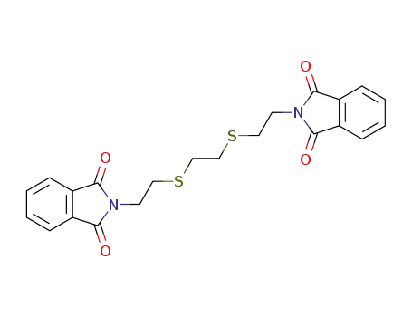 Molecular Structure of 63938-35-2 (1,2-Bis[2-(1,3-dioxoisoindolin-2-yl)ethylthio]ethane)