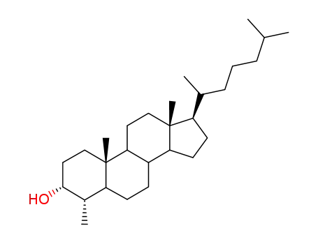 Molecular Structure of 984-86-1 (Cholestan-3-ol, 4-methyl-, (3beta,4beta,5alpha)-)