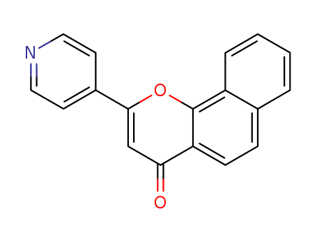 4H-Naphtho[1,2-b]pyran-4-one,2-(4-pyridinyl)-