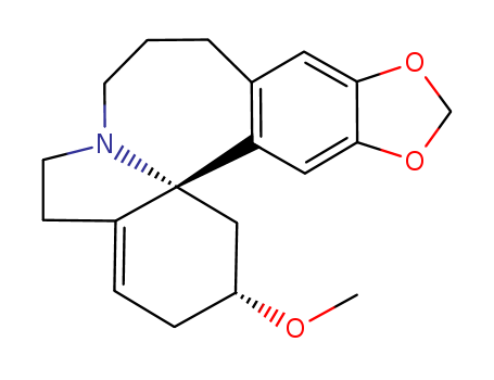 2H,4H-[1,3]Dioxolo[4,5-h]indolo[7a,1-a][2]benzazepine,1,5,6,12,13,14-hexahydro-13-methoxy-, (11bS,13S)- cas  24204-36-2