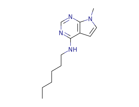 7H-Pyrrolo[2,3-d]pyrimidin-4-amine,N-hexyl-7-methyl- cas  21097-51-8