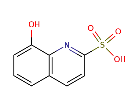 Molecular Structure of 20946-17-2 (8-HYDROXYQUINOLINE-2-SULFONIC ACID MONOHYDRATE)