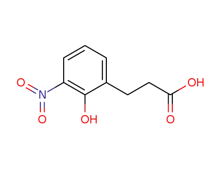 Molecular Structure of 54892-95-4 (3-(2-hydroxy-3-nitro-phenyl)-propionic acid)