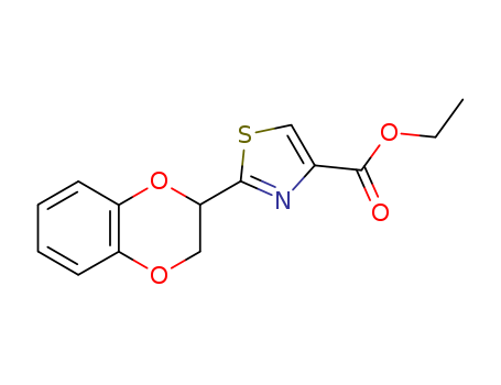 4-Thiazolecarboxylicacid, 2-(2,3-dihydro-1,4-benzodioxin-2-yl)-, ethyl ester