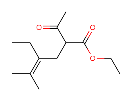 2-acetyl-4-ethyl-5-methyl-hex-4-enoic acid ethyl ester