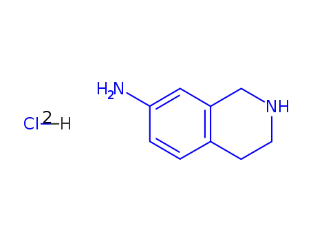Molecular Structure of 175871-45-1 (1,2,3,4-TETRAHYDRO-ISOQUINOLIN-7-YLAMINE HCL)