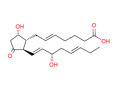Molecular Structure of 71902-47-1 (9ALPHA,15S-DIHYDROXY-11-OXO-PROSTA-5Z,13E,17Z-TRIEN-1-OIC ACID)