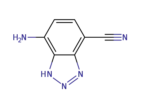 Molecular Structure of 211096-53-6 (7-AMino-1H-benzotriazol-4-carbonitrile)