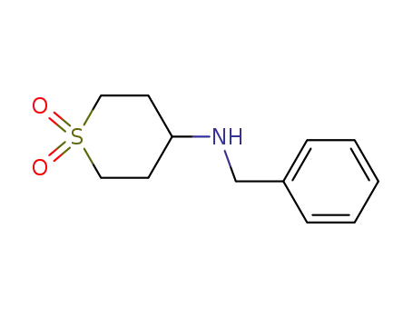 Molecular Structure of 887978-12-3 (4-(benzylaMino)tetrahydro-2H-thiopyran 1,1-dioxide)