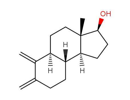 Molecular Structure of 40401-19-2 ((3S,3aS,5aS,9aR,9bS)-3a-Methyl-6,7-dimethylene-dodecahydro-cyclopenta[a]naphthalen-3-ol)