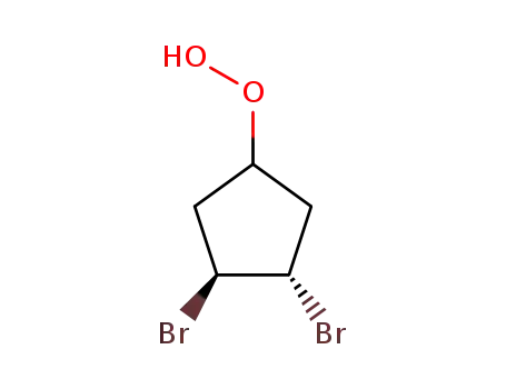 3,4-dibromocyclopentyl hydroperoxide