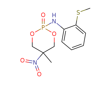 1,3,2-Dioxaphosphorinan-2-amine,5-methyl-N-[2-(methylthio)phenyl]-5-nitro-, 2-oxide cas  20926-63-0