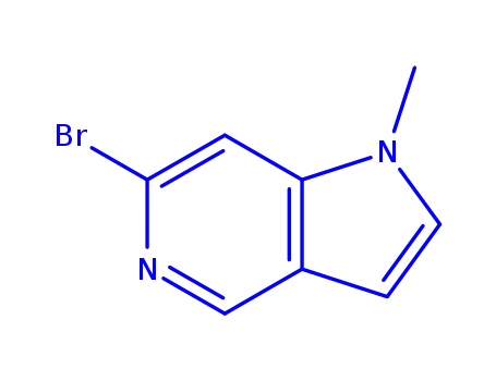 Molecular Structure of 2091221-98-4 (6-bromo-1-methyl-1H-pyrrolo[3,2-c]pyridine)